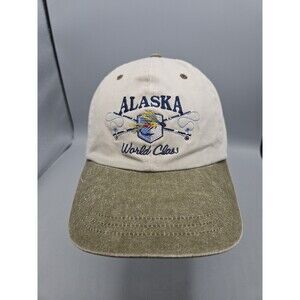 Alaska World Class Fly Fishing Hat Rod Embroidered Outdoor Dad Cap Adjustable